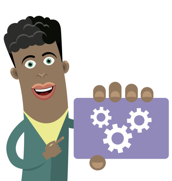 行政人员手里拿着卡片显示图表图片下载