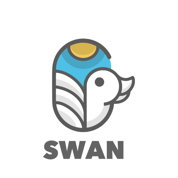 天鹅徽章图片下载