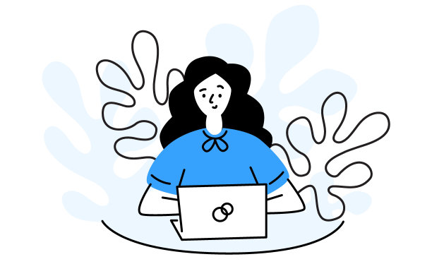 女子使用笔记本电脑图片下载