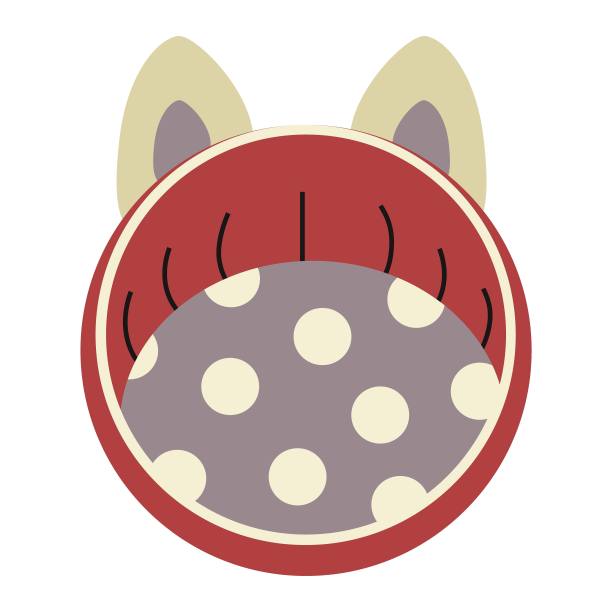 一个睡觉的地方，一个动物的房子，有猫，狗的耳朵。图片下载