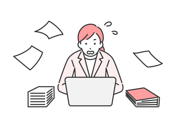 工作繁忙的女性商务人士。图片下载