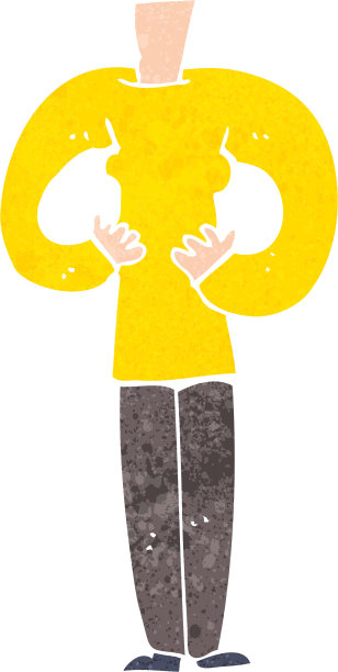 卡通女性身体(添加照片或混搭卡通)图片下载