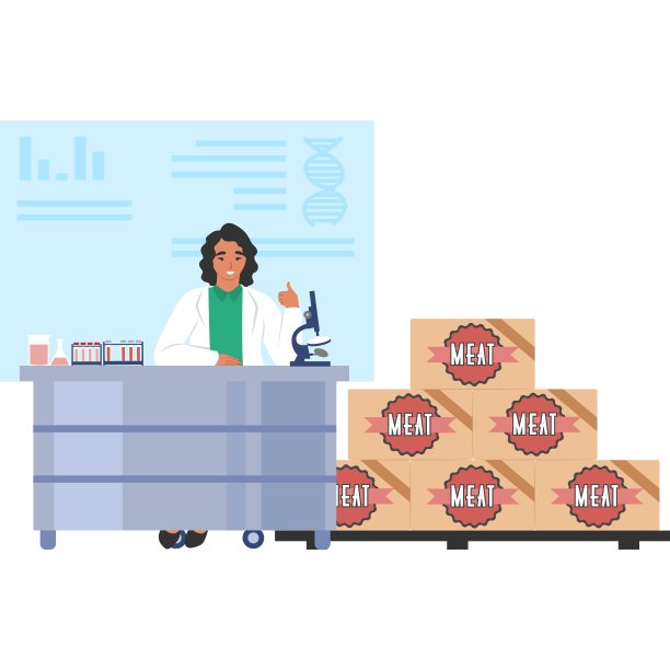 肉厂图标矢量牛肉质量控制图片下载