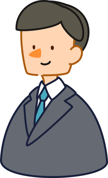 微笑的男商人可爱剪贴画图片下载
