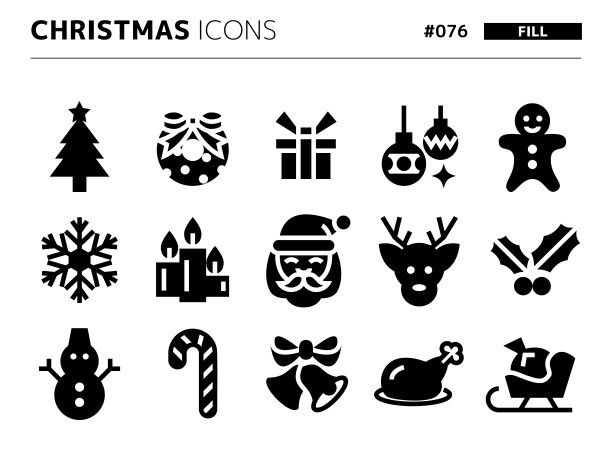 与christmas_076相关的填充样式图标集图片下载