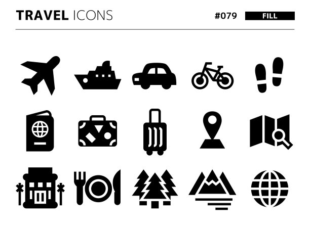 与travel_079相关的填充样式图标集图片下载