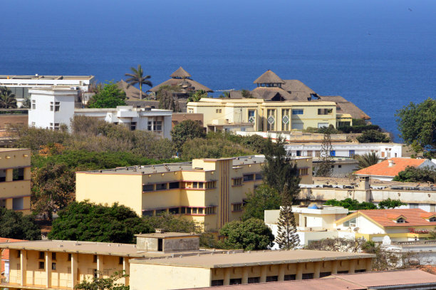 塞内加尔达喀尔的法国殖民时期建筑图片下载