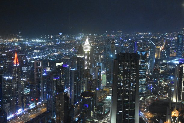 从哈利法塔看到的夜景图片下载