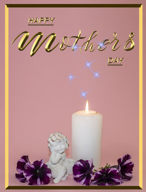 母亲节卡片或横幅，可作为传单，3d插图图片下载
