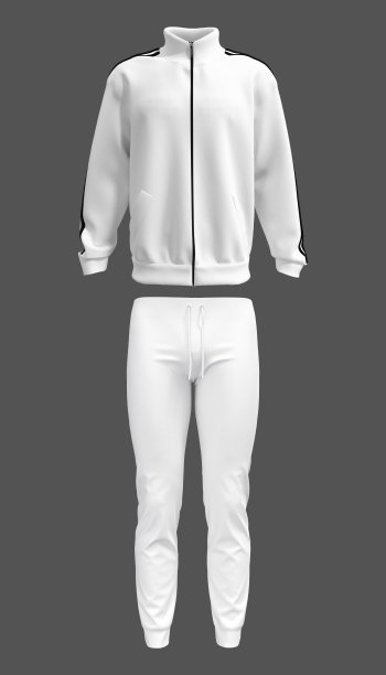 男子运动套装:运动上衣和长裤图片下载