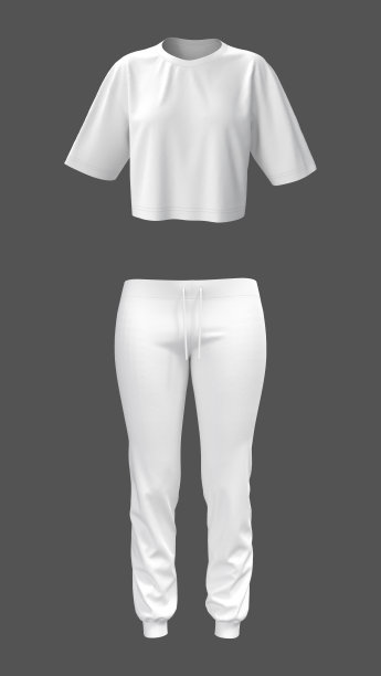 女子运动装:t恤和打底裤图片下载