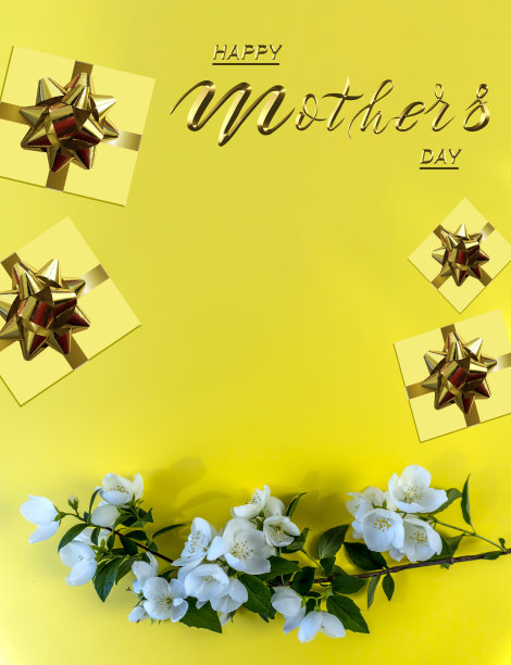 母亲节卡片或横幅，可作为传单，3d插图图片下载