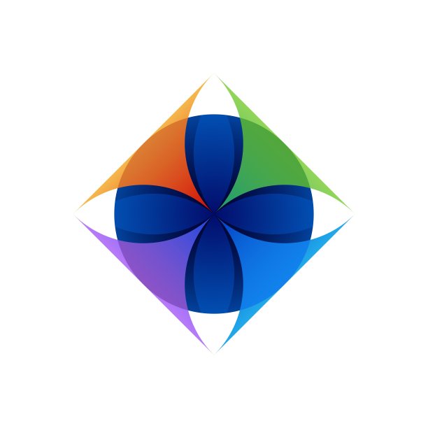 矢量插图自然叶子渐变彩色风格。图片下载