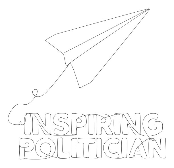 连续一行的纸飞机与鼓舞人心的政治家文本。细线插图矢量概念。轮廓图创意。图片下载