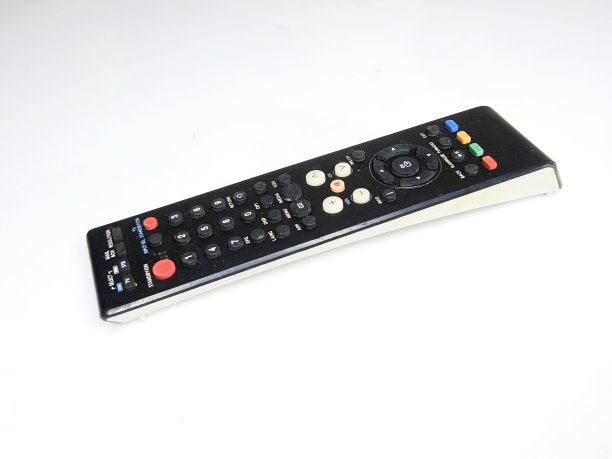 白色背景隔离电视遥控器图片下载