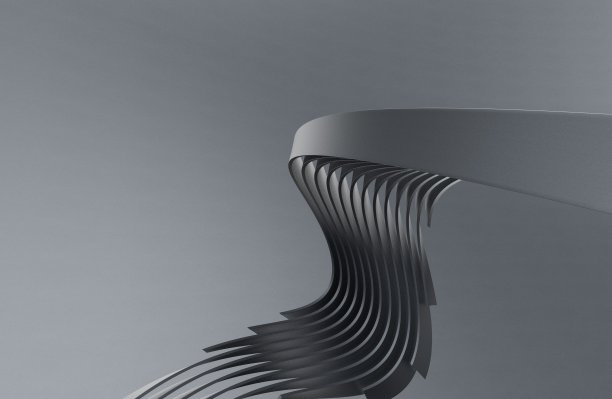 带有曲线元素的抽象图像图片下载