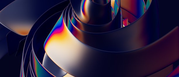 抽象水波纹插画图片下载