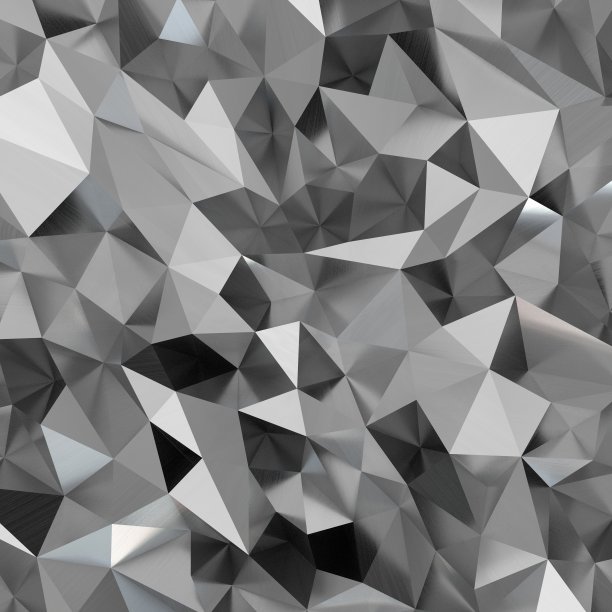 抽象现代金属三角形图案图片下载