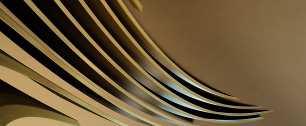 带有金色曲线元素的抽象图像图片下载