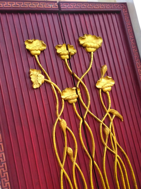 寺庙的红门图片下载