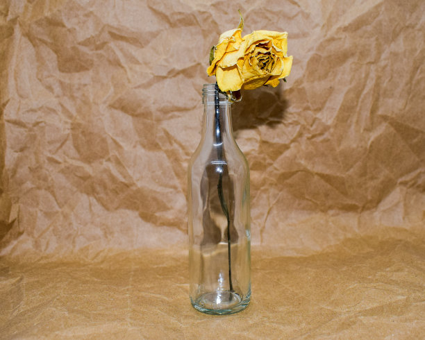 把花放在瓶子上晾干图片下载