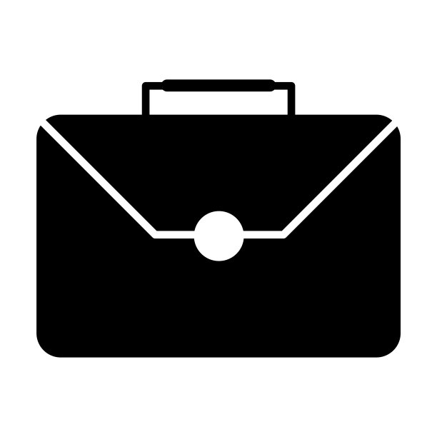 公文包图标，办公室矢量，金融插图图片下载