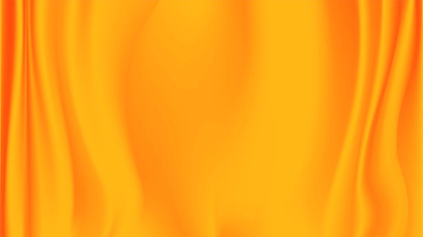 抽象的黄色丝绸矢量背景。奢华的黄色布或液体波。抽象的织物纹理背景。布柔波。缎子、丝绸和光滑优雅的棉布的折痕。图片下载