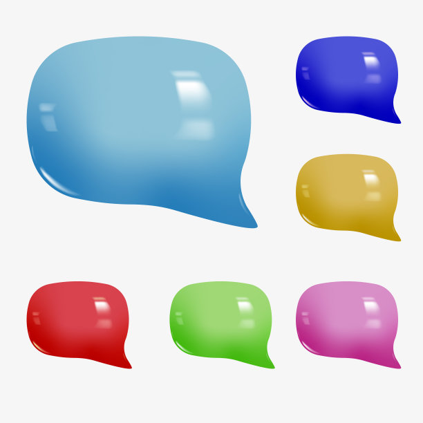 3d通知消息对话框。3d白话泡泡，社交媒体聊天信息图标。向量图片下载
