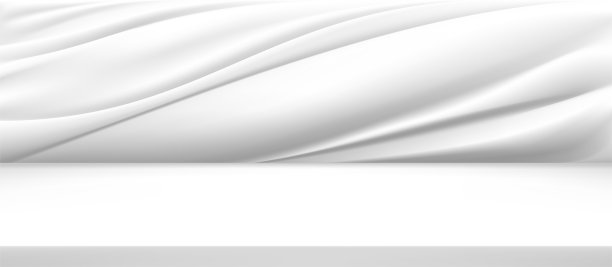 白色丝绸背景设计的目录产品广告。图片下载