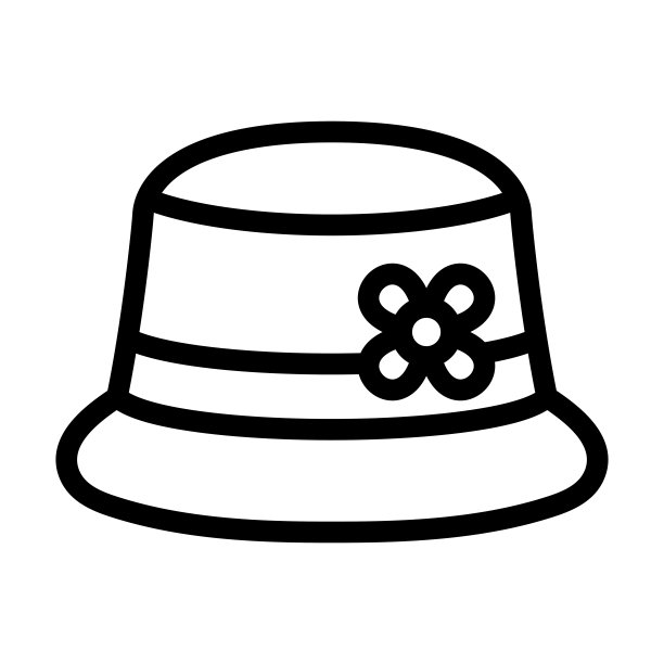 头饰矢量粗线图标为个人和商业用途。图片下载