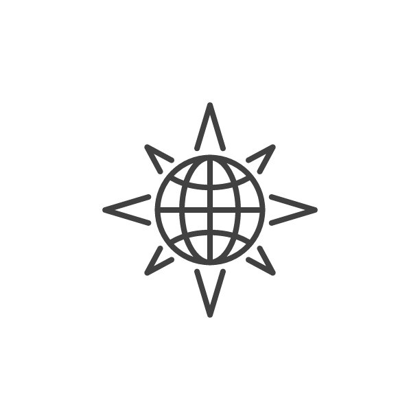 星球内部形状矢量简单概念细线图标图片下载