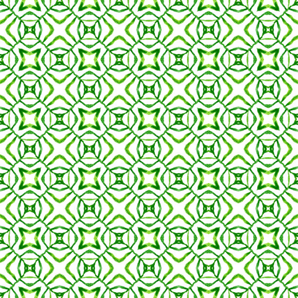 阿拉伯式手绘设计。绿色的有吸引力的图片下载