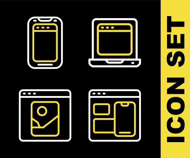 设置行笔记本电脑与浏览器窗口web开发人员图片下载