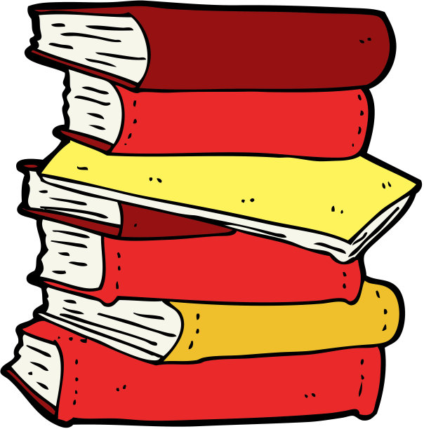 漫画书堆图片下载