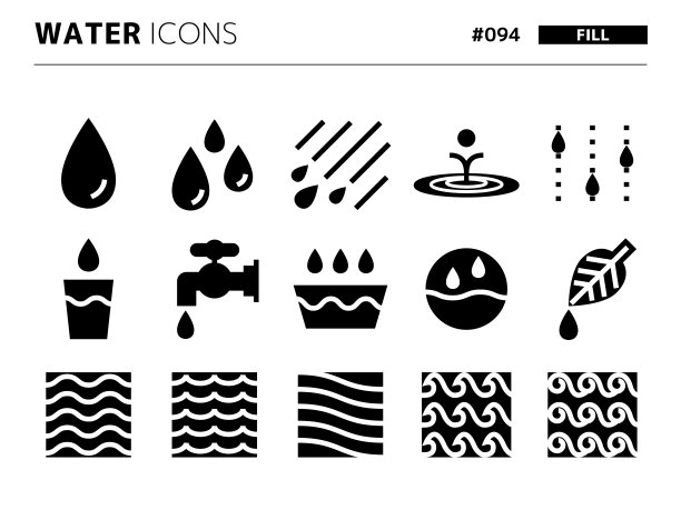 与water_094相关的填充样式图标集图片下载