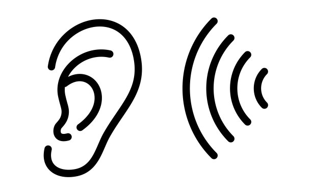 声波到达耳朵的图像图标(听到声音)图片下载