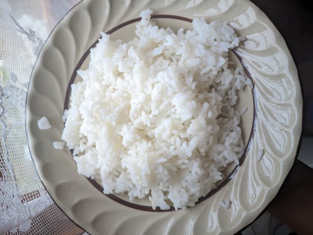 一盘印尼人的主食——白米饭图片下载