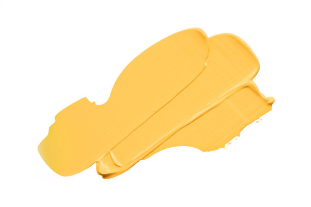 抽象黄色油漆隔离元素图片下载