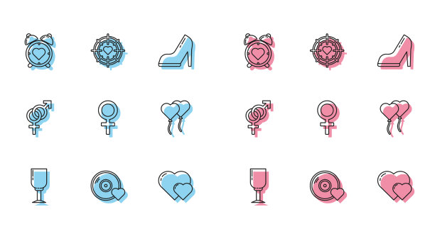 集行酒杯浪漫乐心图片下载