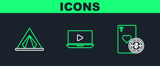 集行赌场筹码和扑克牌游客图片下载