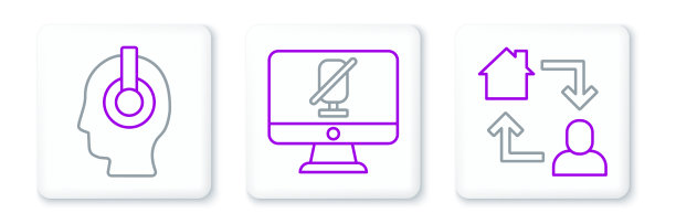 设置线上工作自由职业者和静音图片下载