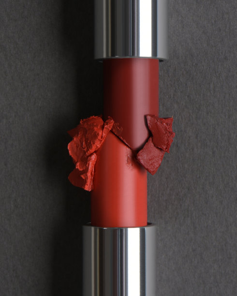 红色口红的特写镜头图片下载