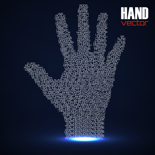 由字母组成的抽象手工。创造性的想法图片下载