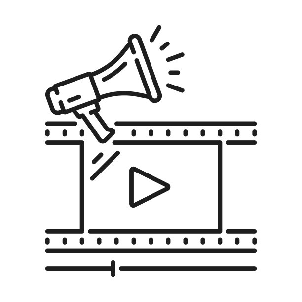 复古动画图片孤立的电影条图标图片下载