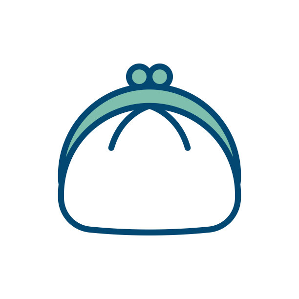 钱包图标矢量设计模板在白色背景图片下载