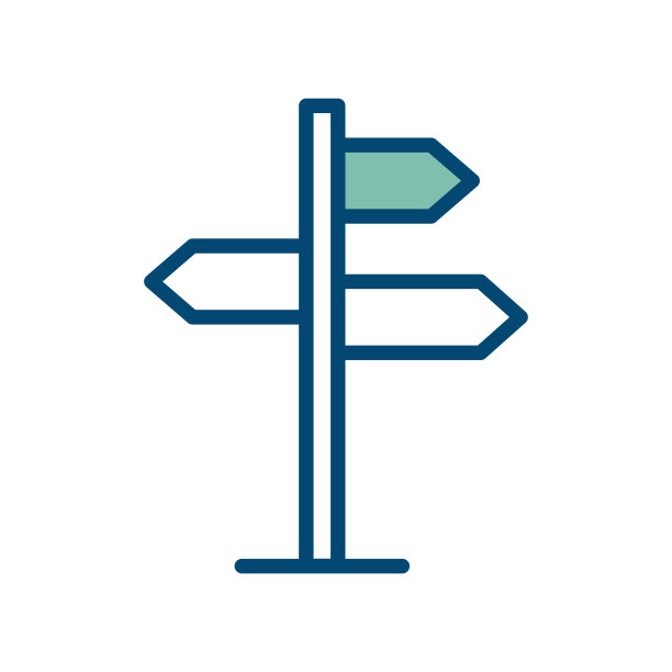 道路标志图标矢量设计模板在白色背景图片下载