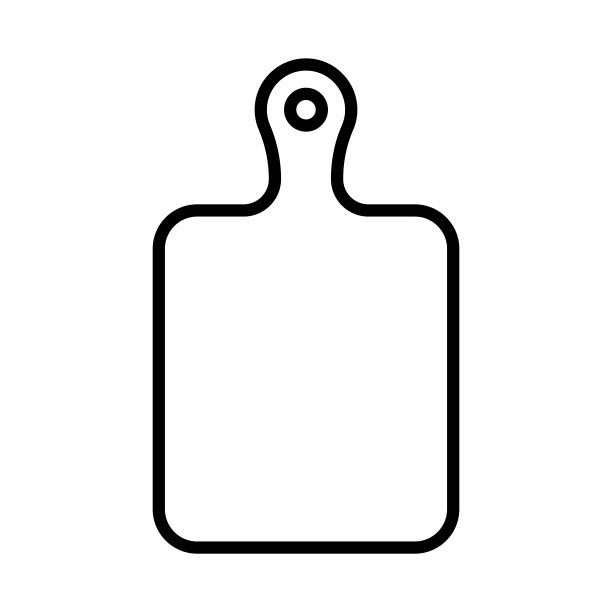 砧板图标矢量模板设计简洁现代图片下载