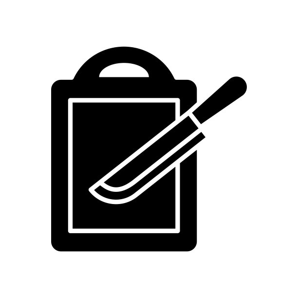 砧板图标矢量模板设计简洁现代图片下载