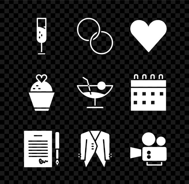 香槟杯，婚戒心图片下载