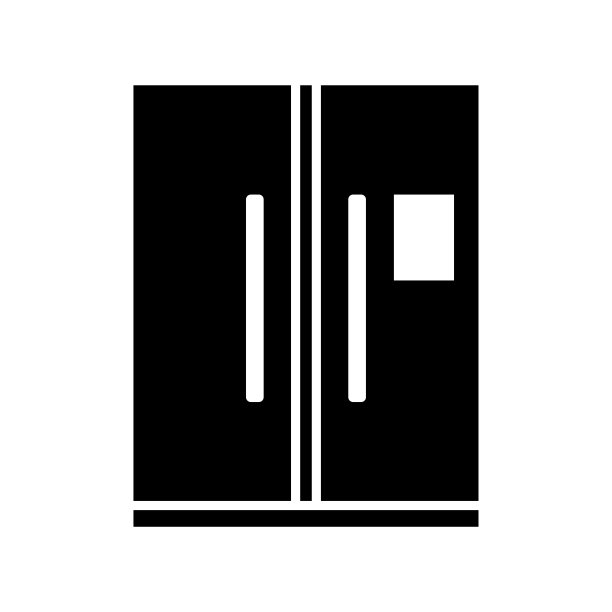 冰箱图标矢量设计模板简单现代图片下载